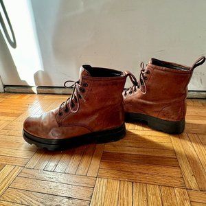 Camper Boots, Leather Brown, Size 6.5